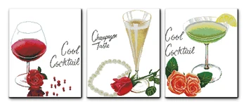 

Spend a Lifetime(Triptych)Canvas Cross Stitch Kits 100% Accurate Printed Embroidery DIY Handmade Needle work Wall Home Decor