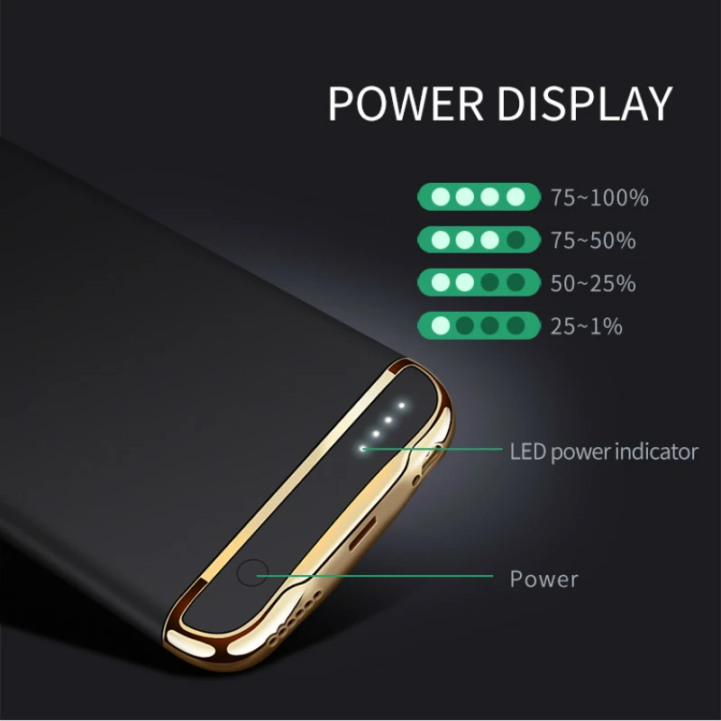 Новинка зарядное устройство чехол для iPhone 6 6 S 6 plus power Bank ультра тонкий внешний резервный аккумулятор чехол для iPhone 7, 7 plus