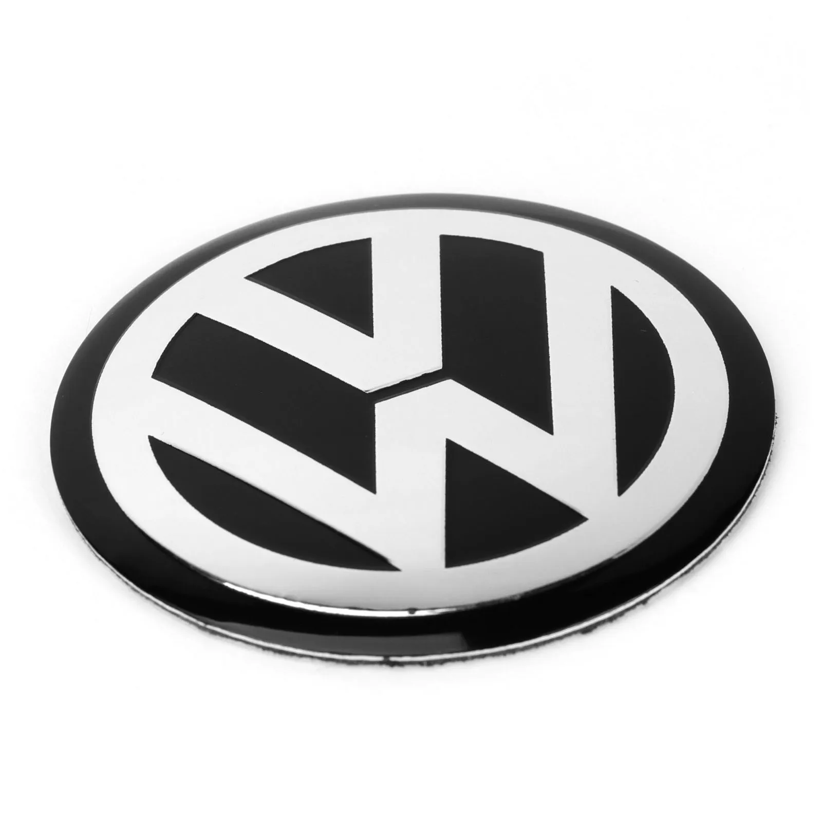  4pcs 75MM Black Car Wheel Center Hub Cap Badge Emblem Decal Wheel Sticker Styling For VW