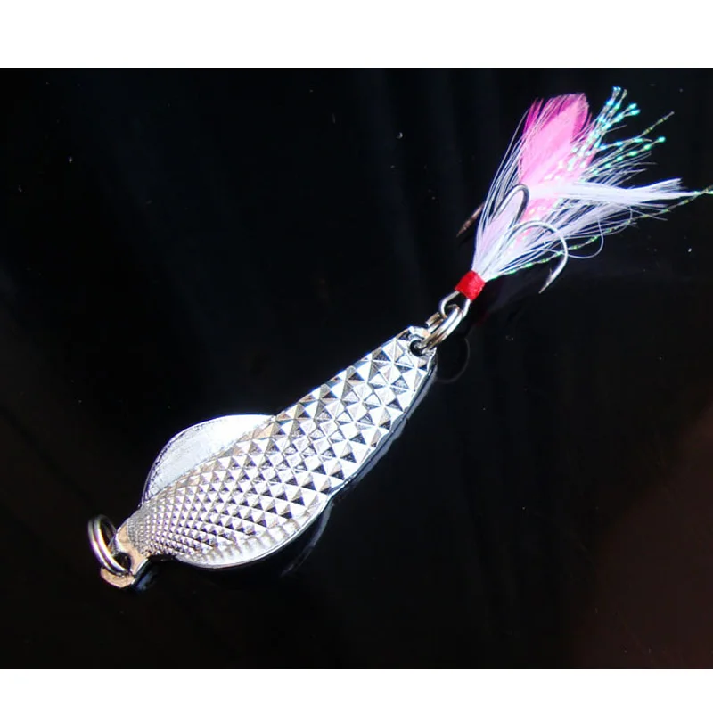 Fishing Diamond Spoon Lure Water Bird Metal Lures 5.3cm 12g With