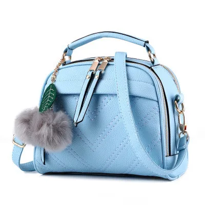 Женская сумка, модная повседневная женская сумка, роскошные женские сумки, натуральная сумка, дизайнерская сумка-мессенджер, новые сумки для женщин - Цвет: Небесно-голубой