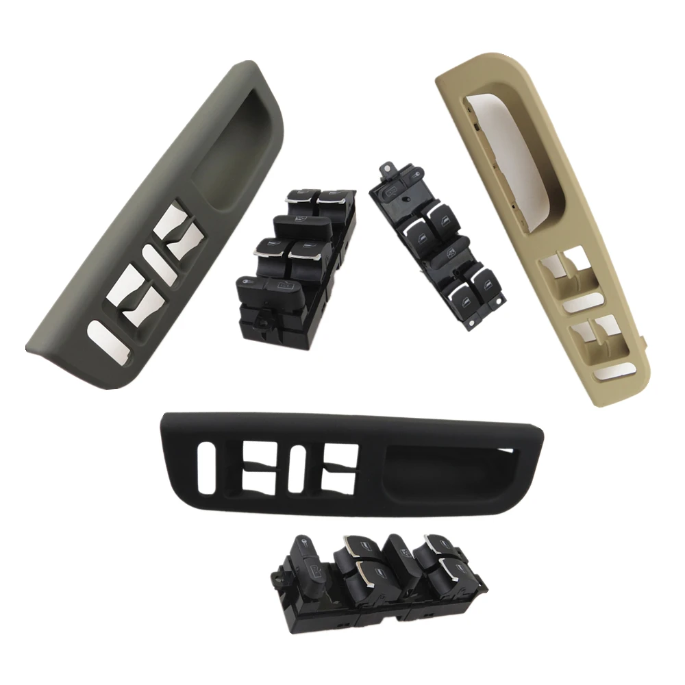 READXT Car Chrome Master Window Controller Switch With Box Pour For VW