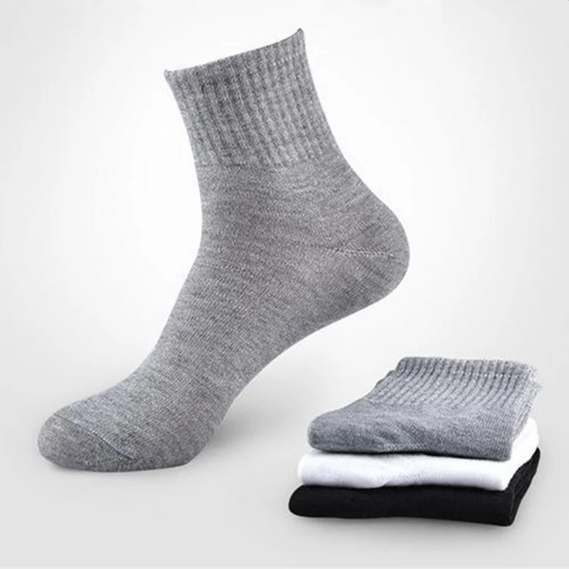 5Pairs All Seasons Men Breathable Mesh Thin Cotton Socks Lot High