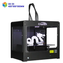 DE03 Largest Ultra Wide Triple Extruders Metal Frame 3D Printer Build Size 400*300*300 mm CreatBot 2KG Filaments