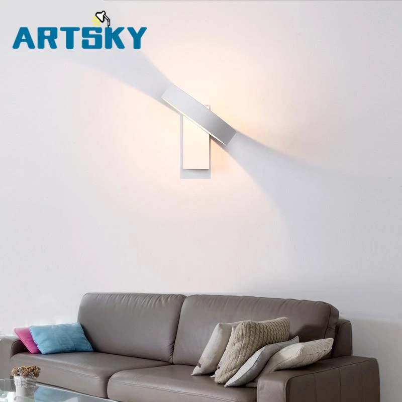 

Led Wall Light Modern Simple Adjustable Wall Lamp Bedroom Living Room Corridor Interior