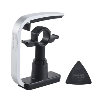 

Acoustic Guitar Capo 3-Finger Version Creative Straight-press Folk Guitar Capo Clamp with 1pc Multi-thickness Guitar Pick