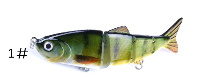 Fishing Lure 4 Segments Jointed Sections Swimbait Pesca Artificial Lure Treble Hooks 12cm 16.8g Pike Perch Fishing Tackle (9)