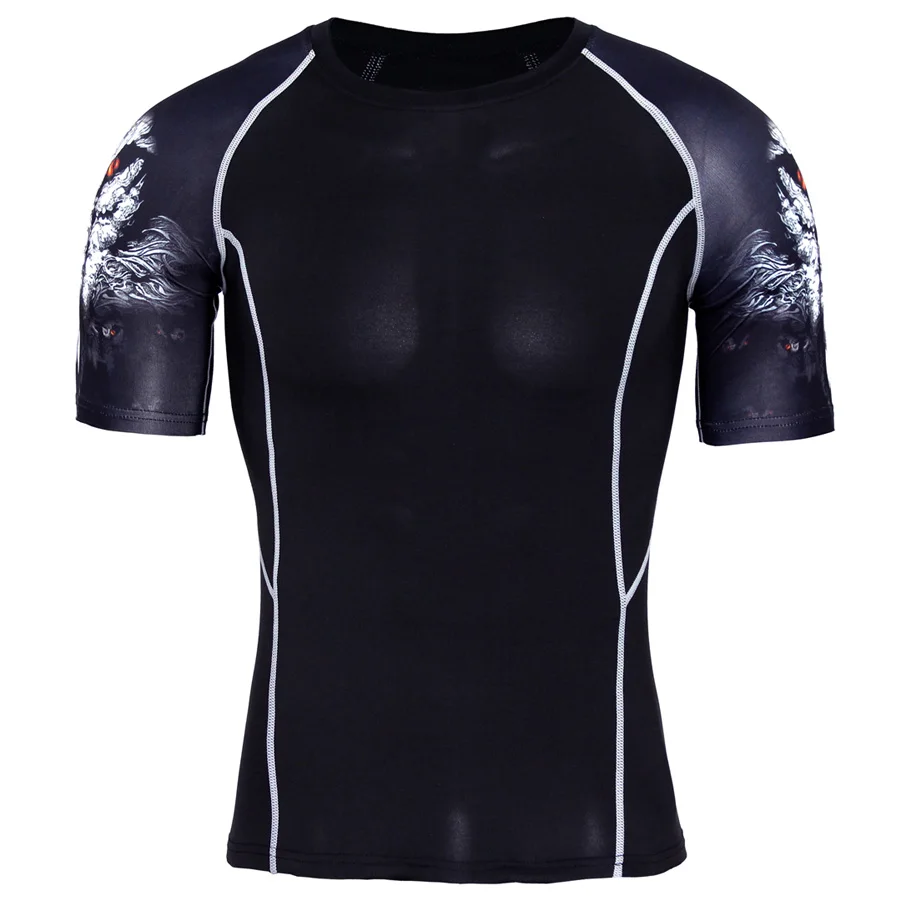 

Men's T-shirt men's tight round collar wide shoulders short sleeves men's sports bottom compression Underwear