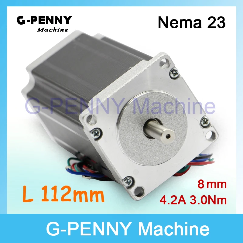 NEMA 23 с ЧПУ шагового двигателя 57x112 мм 8 nema23 3N. м шаговый двигатель 4.2A 428Oz-in для 3D