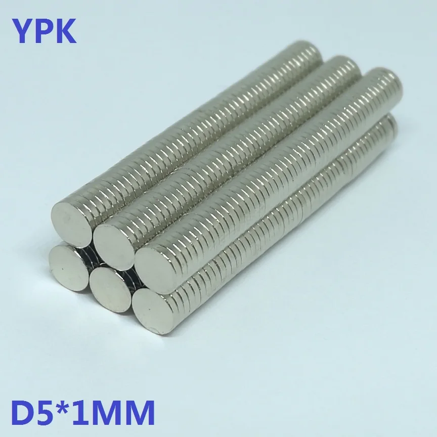 

50PCS 100PCS/LOT disc magnet 5*1 mm N35 NdFeB magnets Dia 5mm x 1mm neodymium magnet 5x1 mm