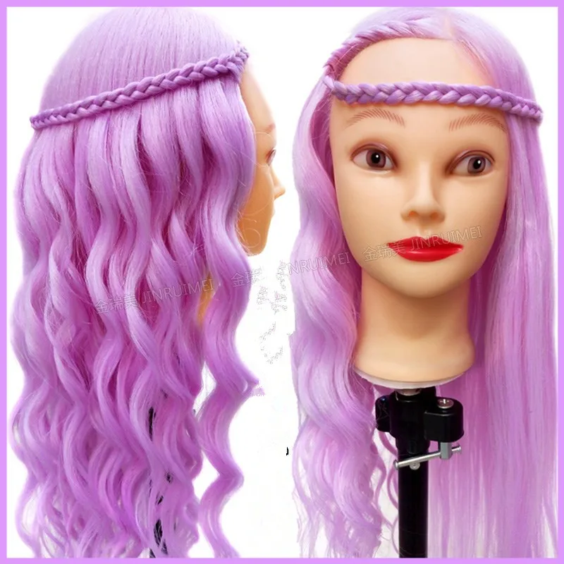 80% animal Hair Mannequin Head Hairdressing Practice Training Doll