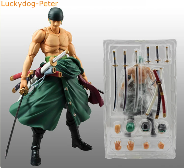 

One Piece New World Roronoa Zoro Action Figure Santoryu Zoro Doll PVC ACGN figure Garage Kit Brinquedos Anime 18CM