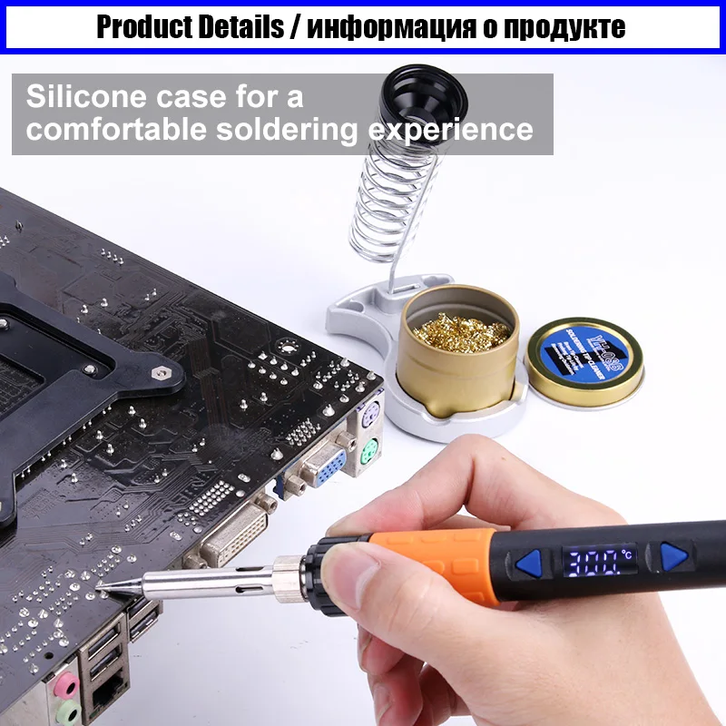 hot air station A-BF GT90E 90W Digital LCD Electric Soldering Iron Kit Temperature Adjustable 220V Soldering Iron Tips Soldering Iron Stand soldering irons & stations