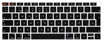 

Spanish Silicone Keyboard Protector Skin Cover for MacBook Air 13A1932 with Touch ID 2018 Release Laptop Keyboard Protector