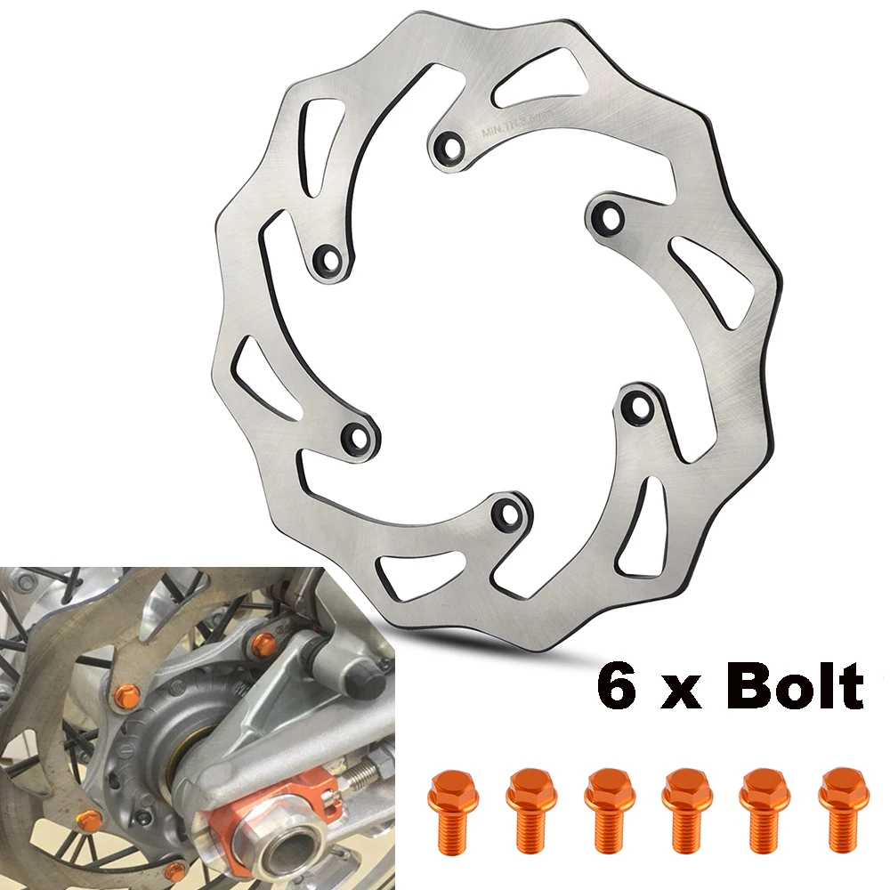 220 мм задние дисковые тормоза ротор с болты для KTM 125 150 200 250 300 350 450 500 эту EXC SX XC XCW XCF SXF EXCF SMR TPI шесть дней