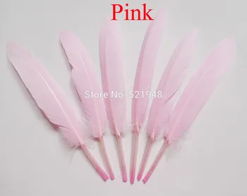 

Craft feather! 1000pcs Pink Color 4-6 Inch/10-15 cm Beautiful Goose Feather for Party/Wedding Decoration