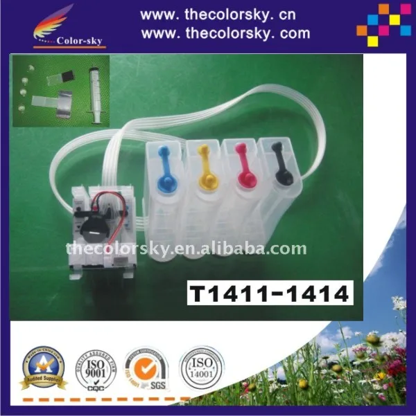 (CISSE1411) كيبك مستمر الحبر نظام العرض T1411 لإبسون me مكتب 560 واط 620F 900wd 960fwd 32 33 320 330 شحن مجاني فيديكس