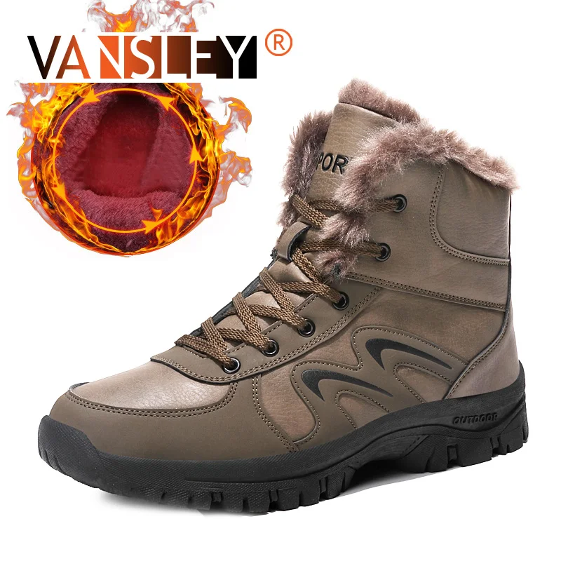 Super Warm Men Boots Designer Men Shoes Winter Boots Outdoor hiking Tooling Snow Boots Lace Up Men Ankle Boots Winter Shoes Male Super Warm Men Boots Designer Men Shoes Winter Boots Outdoor hiking Tooling Snow Boots Lace Up Men Ankle Boots Winter Shoes Male