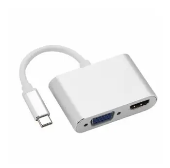 

USBC to HDMI 4K 30 Hz VGA Adapter USB 3.1 Type C USB-C to VGA HDMI Video Converters Adaptor for New Macbook Pro/ Chromebook Pix