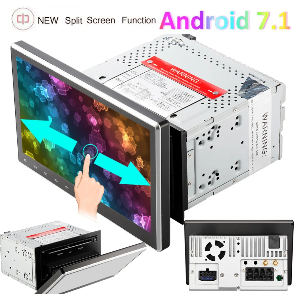 

GPS Navigation Autoradio Bluetooth Mirror link USB SD 3G/4G WIFI Support Radio FM/AM RDS Receiver Android 7.1 Nougat car styling
