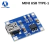 TP4056 Type-c/Micro/Mini USB 5 В 1A 18650 литиевая батарея, модуль зарядного устройства, зарядная плата, двойные функции, литий-ионный TC4056A TC4056 ► Фото 3/6