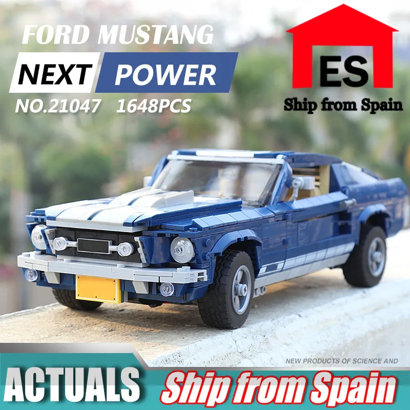 

21047 Creator Expert Fords Mustang Technic Car Compatible with Lego 10265 Building Blocks Bricks Educational Toys Birthday