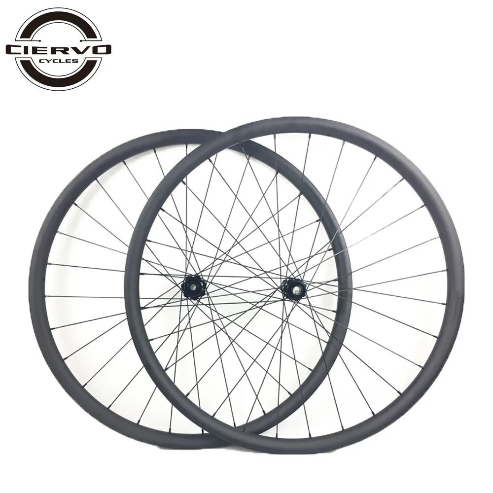 

29er MTB XC 25mm x 28mm Asymmetric Straight Pull Carbon Wheels Clincher Tubeless Hookless front 15x100 rear 12X142 aero Wheelset