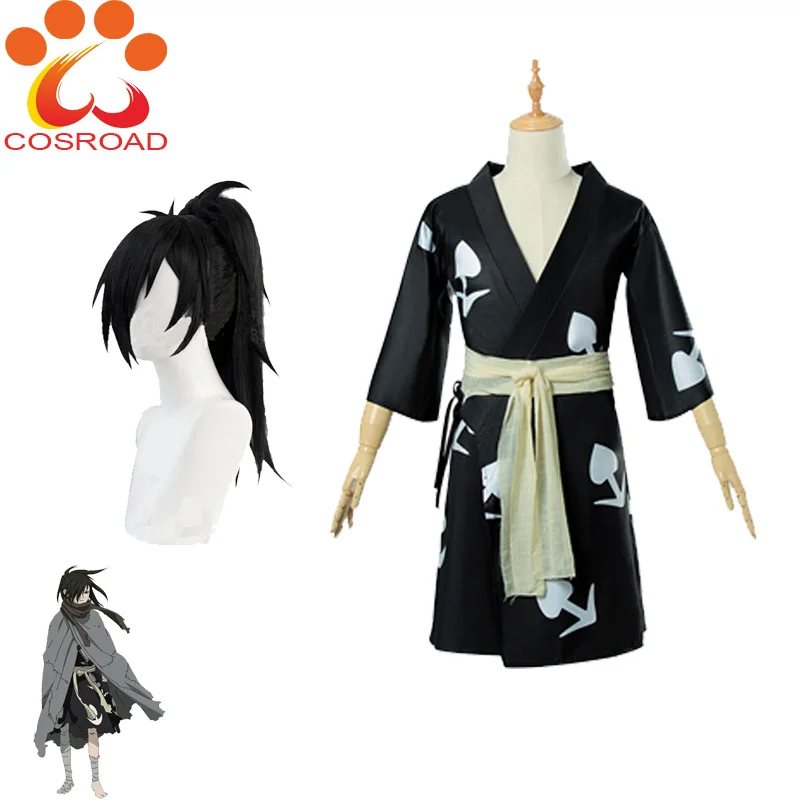 

Cosroad Anime Dororo Cosplay Wigs Hyakkimaru Kimono Costumes for Halloween Party Dororo Kimono Suit