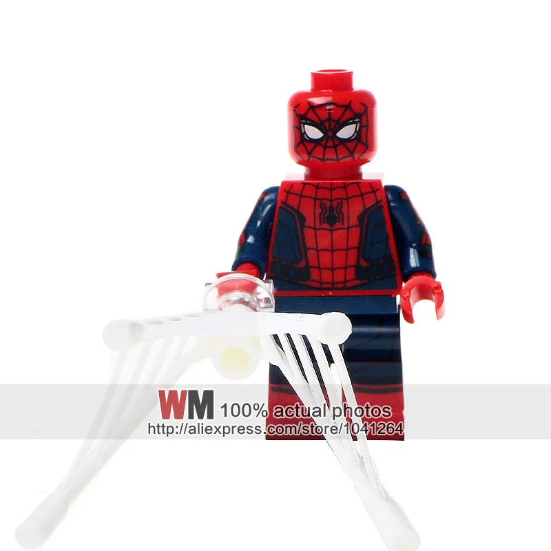 10 лотов ofDecool 0274-0279 Человек-паук, почищенный Человек-паук, байкер, Человек-паук, девочка-паук, строительные блоки, детские подарки, игрушки, Прямая поставка
