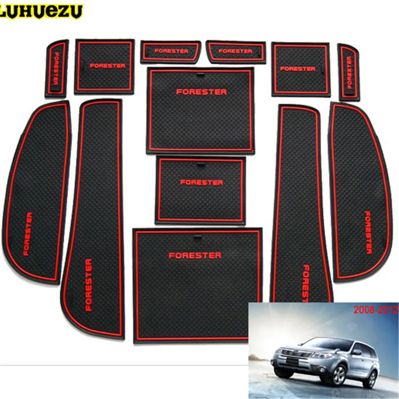 Резиновый нескользящий коврик Luhuezu для внутренней двери аксессуары Subaru Forester 2008