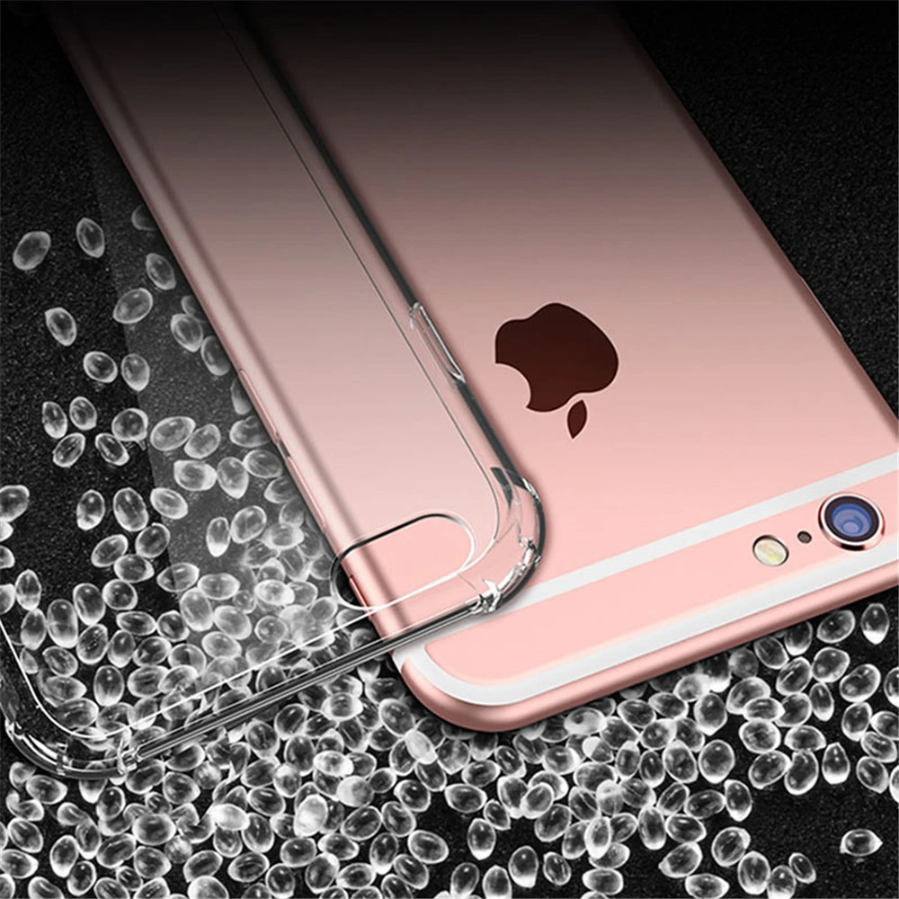 Transparent Soft TPU Case For iPhone 6 7 8 Plus Clear Armor Phone Accessories Cover (2)