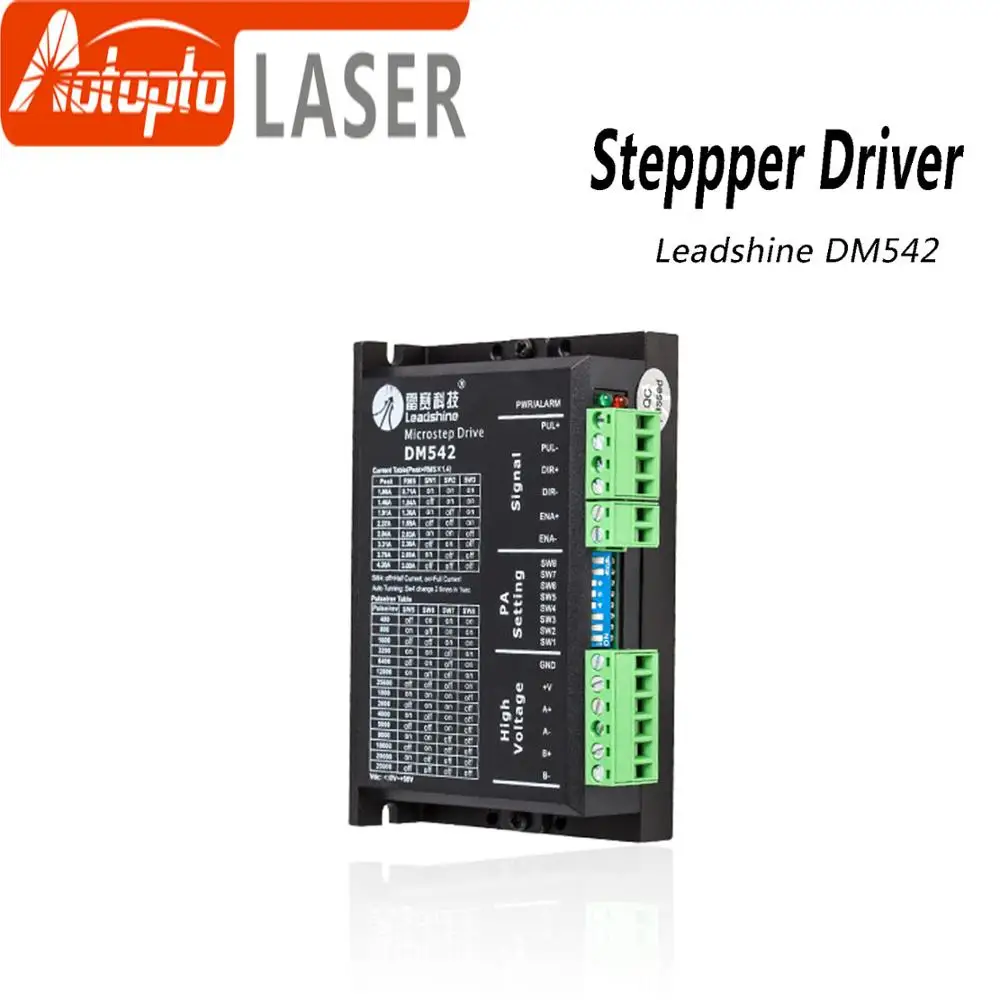 Leadshine 2 фазы шагового драйвер DM542 20-50VAC 1,0-4.2A