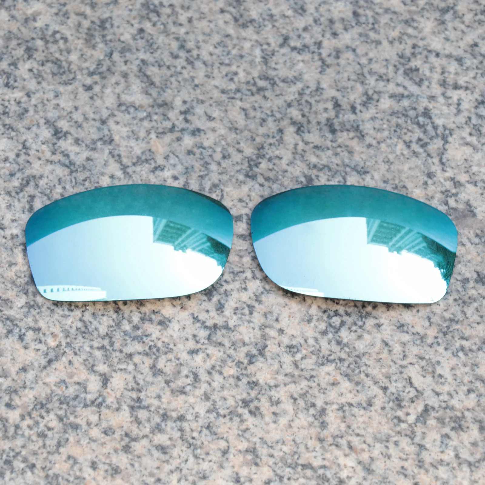 

E.O.S Polarized Enhanced Replacement Lenses for Oakley Fives Squared Sunglasses - Ice Blue Polarized Mirror