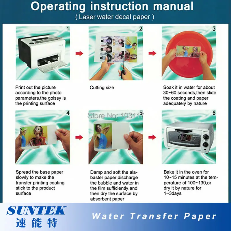 Nail Sticker Clear Color Laser Water Transfer Paper