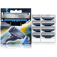 2017 New 8pcs/lot Razor Blades Men’s Safety Shaving Shaver Blade Razor,A+++++Quality Cuchillas Afeitar For Man Face Care