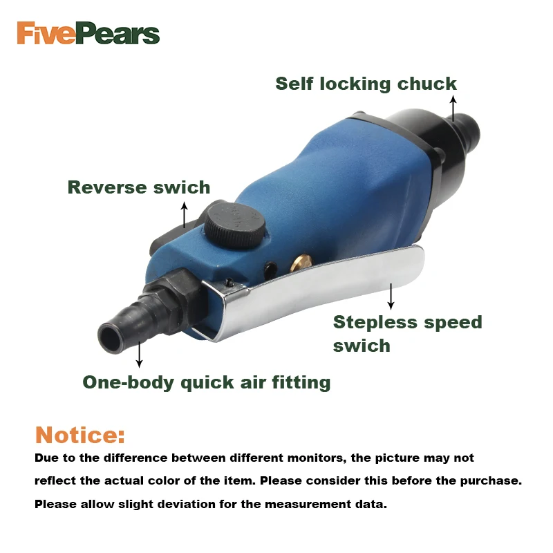 FivePears large torque Air Tools Pneumatic Air Screwdriver air tool 8H pneumatic tools power tool new type free shipping 3308 FivePears large torque Air Tools Pneumatic Air Screwdriver air tool 8H pneumatic tools power tool new type free shipping 3308
