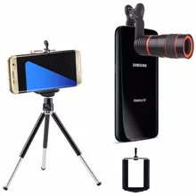 ZUCZUG 8X Универсальный мобильный телефон телеобъектив для iPhone Redmi samsung клип на HD камера Лен с штативом набор