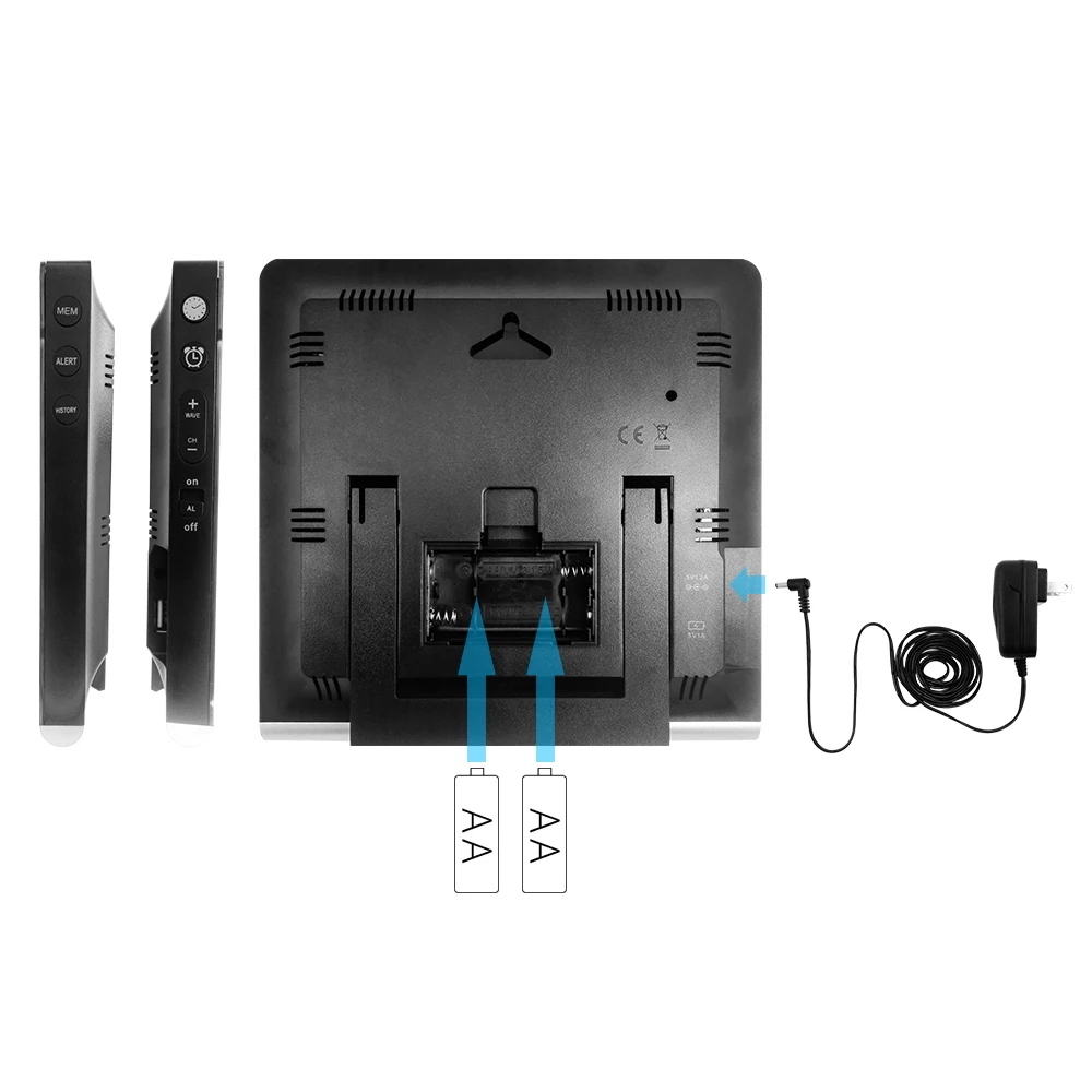 Метеостанция Protmex 3379C Wilress RF433 цветная метеостанция будильник с комнатной и