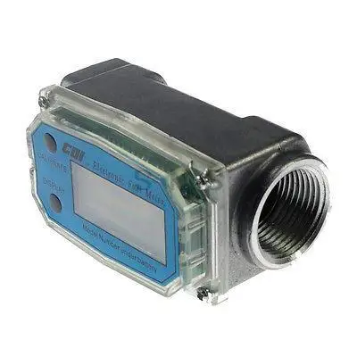 

1 1   2  Turbine Flow Meter Aluminum Material NPT Thread 10 100GPM 38.0 380LPM