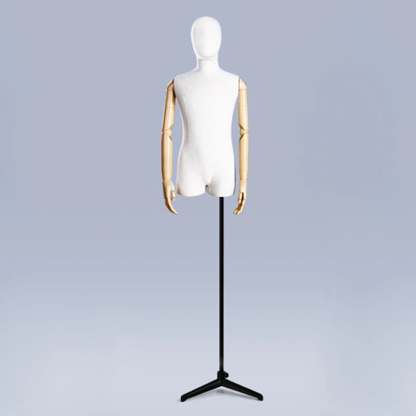

Fabric covered male mannequin, Half body torso mannequin