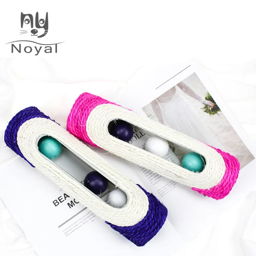 Cat Toys Sisal Roller Cat Scratch Board Cat Climb Funny Toy for Kitten Interactive Ball Toys Scratcher Play Supplies Pet Playing