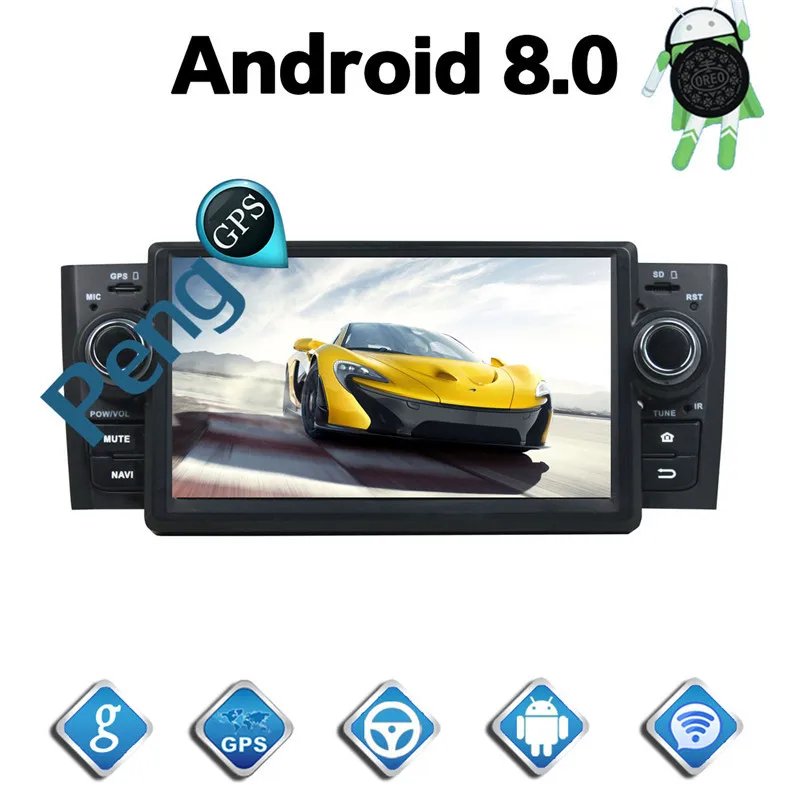 Flash Deal 2 Din Android 8.0 Car CD DVD Player 8Core GPS Navigation for Fiat Punto Linea 2007-2012 Stereo 1080P HD Screen Autoradio 4