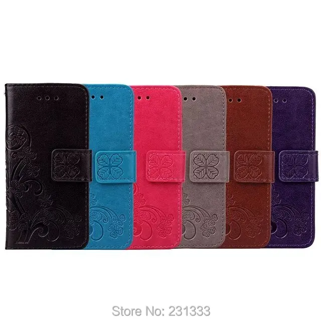 

For Samsung Galaxy J5 Prime On5 2016 J7 ON7 OPPO A59 LG G6 Leaf Clover Wallet Leather Pouch Case Strap TPU Stand Card Cover 1PCS