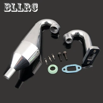 

New Aluminum Tuned Exhaust Pipe 1/5 Baja Replacement Parts For RC Redcat Rampage MT HSP SHELETON Monster Truck Gasoline Power