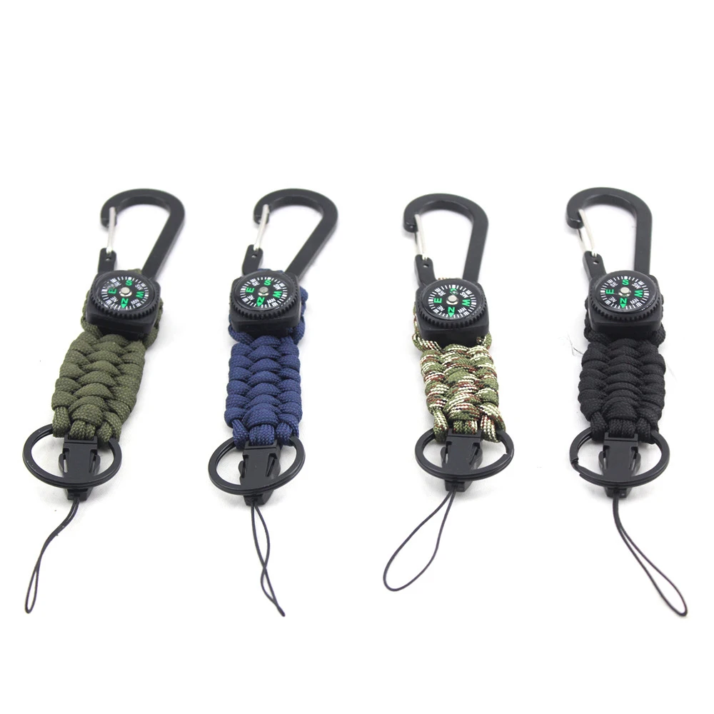 في الهواء الطلق استكشاف متعددة الوظائف 3 m Paracord 30g جدا ضوء بقاء معصمه مع البوصلة مفتاح تسلق الجبال مشبك أساور