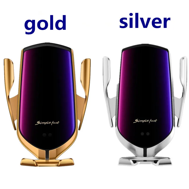 10W Automatic Wireless Car Charger Qi Fast Charging Mount Bracket For iPhone XS XR X 8 Samsung S10 S9 S8 Air Vent Phone Holder