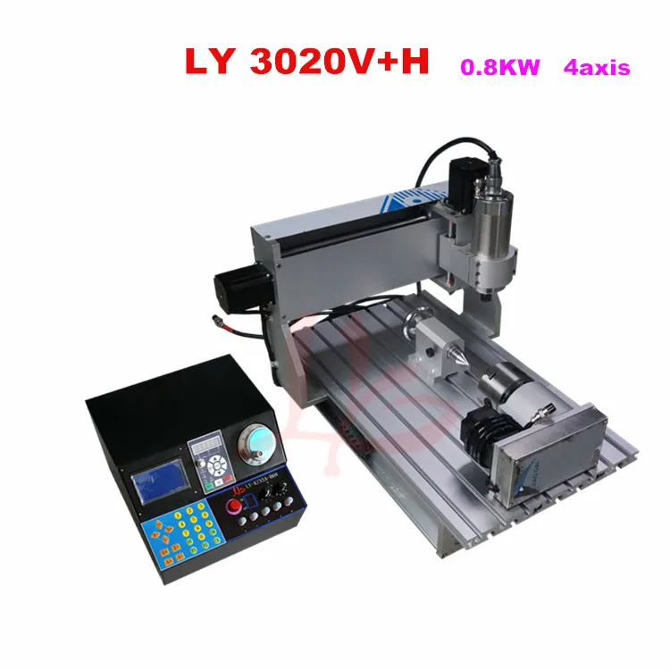 

3020V H 4 axis mini cnc router 800W spindle engraver machine 3 axis wood carving machine