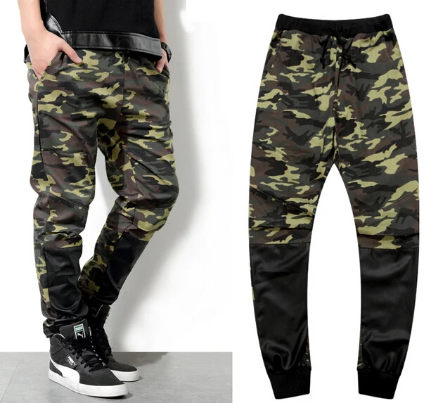 camo drop crotch pants