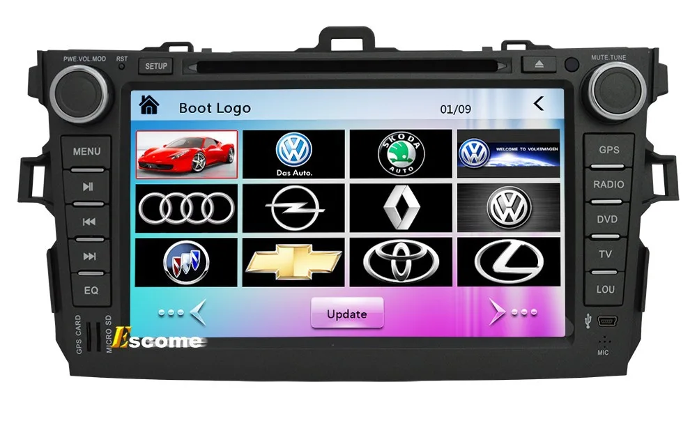 Discount MTK3360 Car DVD Automotivo DVD Player For Toyota Corolla 2006 2007 2008 2009 2010 2011 with Bluetooth Radio GPS Navigation 18