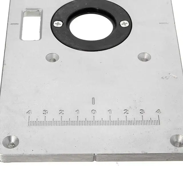 235*120*8mm Woodworking Multifunctional Aluminum Alloy Table Insert Plate Plastic Router BoardInsert Ring